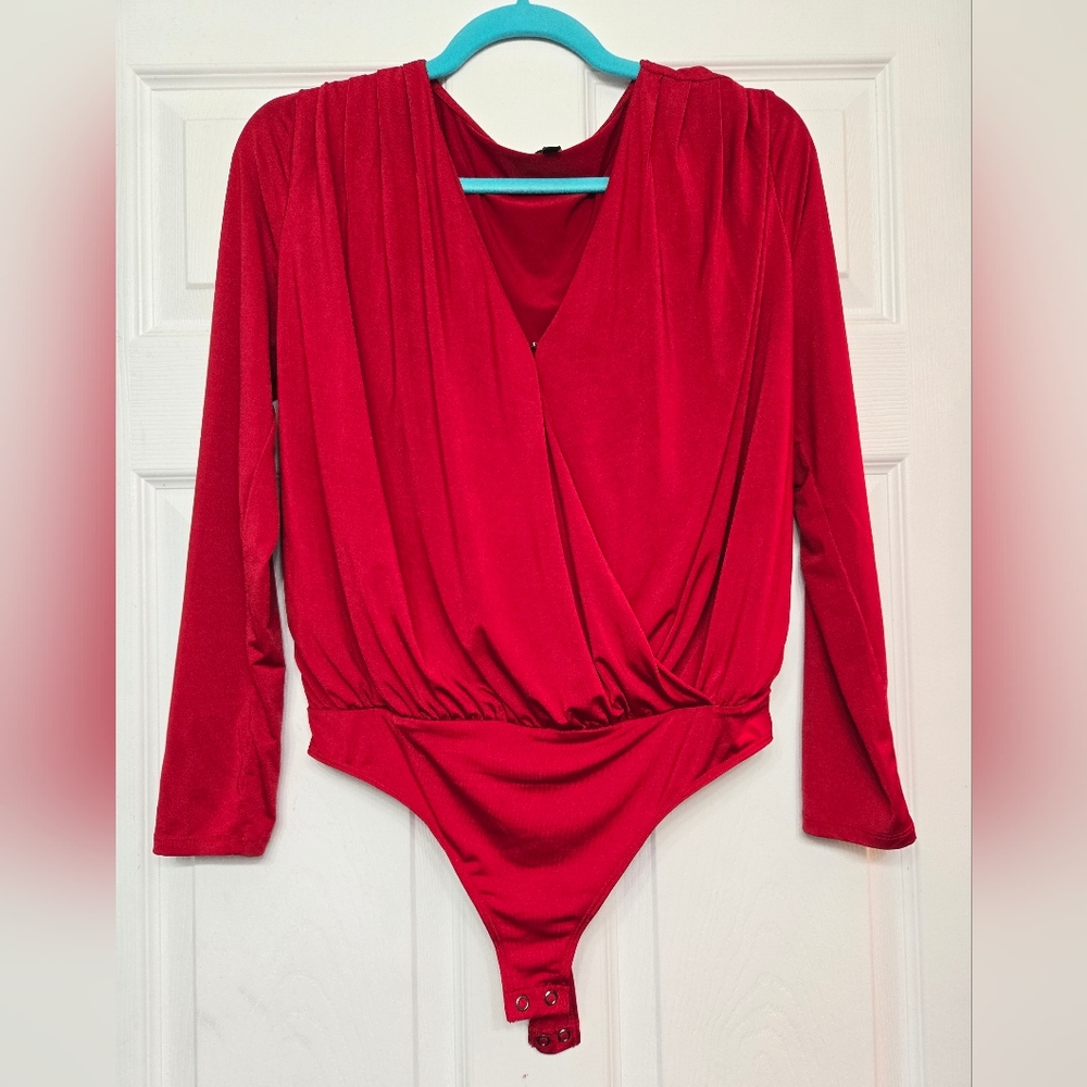 Express Vibrant Red Bodysuit